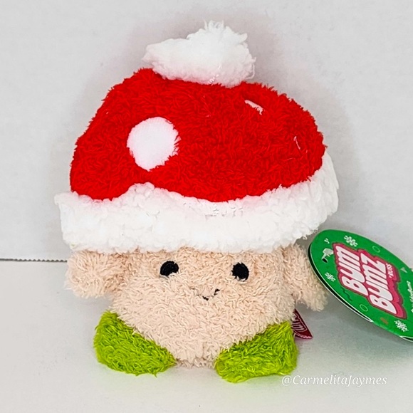 🎄 STAN 🍄 Xmas Mushroom BumBumz 2024 Holiday Series 5" Bum Bumz by Russ ☆ NWT ☆ - Picture 1 of 8